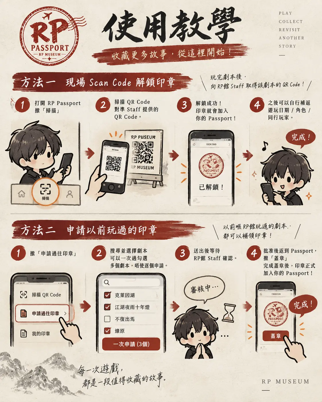 解鎖與補領印章